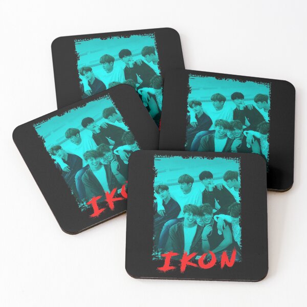 Item preview, iKON Kpop Group Members Blue Korean Kpop RGB Color Design designed and sold by Piosenka Art.