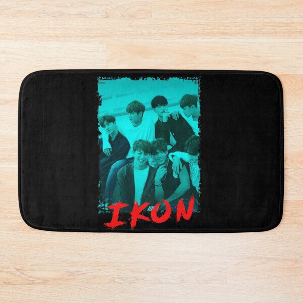 Item preview, iKON Kpop Group Members Blue Korean Kpop RGB Color Design designed and sold by Piosenka Art.