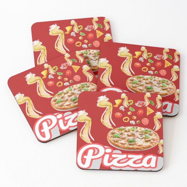 Item preview, Delicious pizza with vegetables, chicken pieces and mozzarella cheese designed and sold by Moody Vibes Studio.