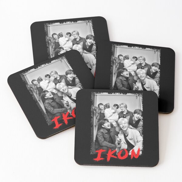 Item preview, iKON Kpop Group Members black and white Korean Kpop RGB Color Design designed and sold by Piosenka Art.