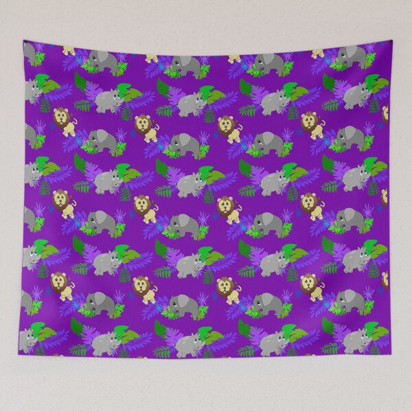 Item preview, African animal Repeating Pattern designed and sold by Luna Doodle Design.