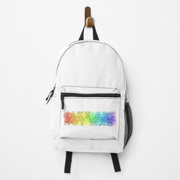 Item preview, make art not war - smooth rainbow designed and sold by annaguerrawords.