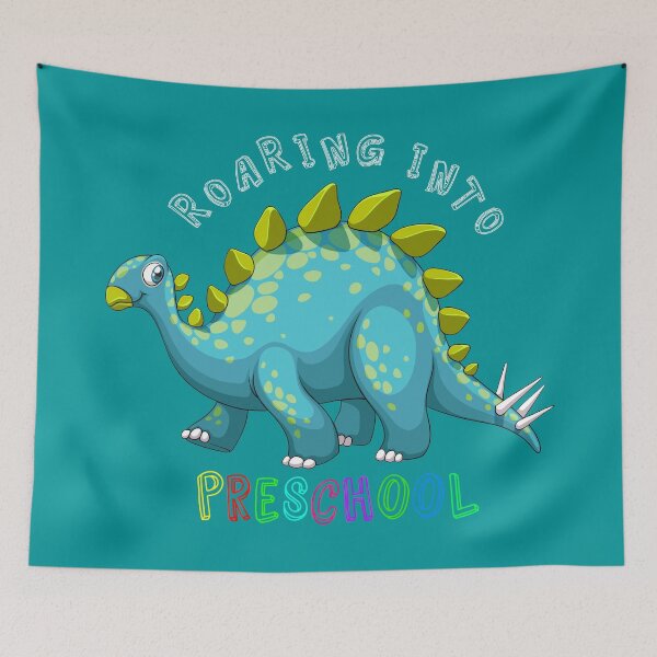 Item preview, Roaring Into Preschool Cute Light Blue Dinosaur Back to school design designed and sold by Olhado.