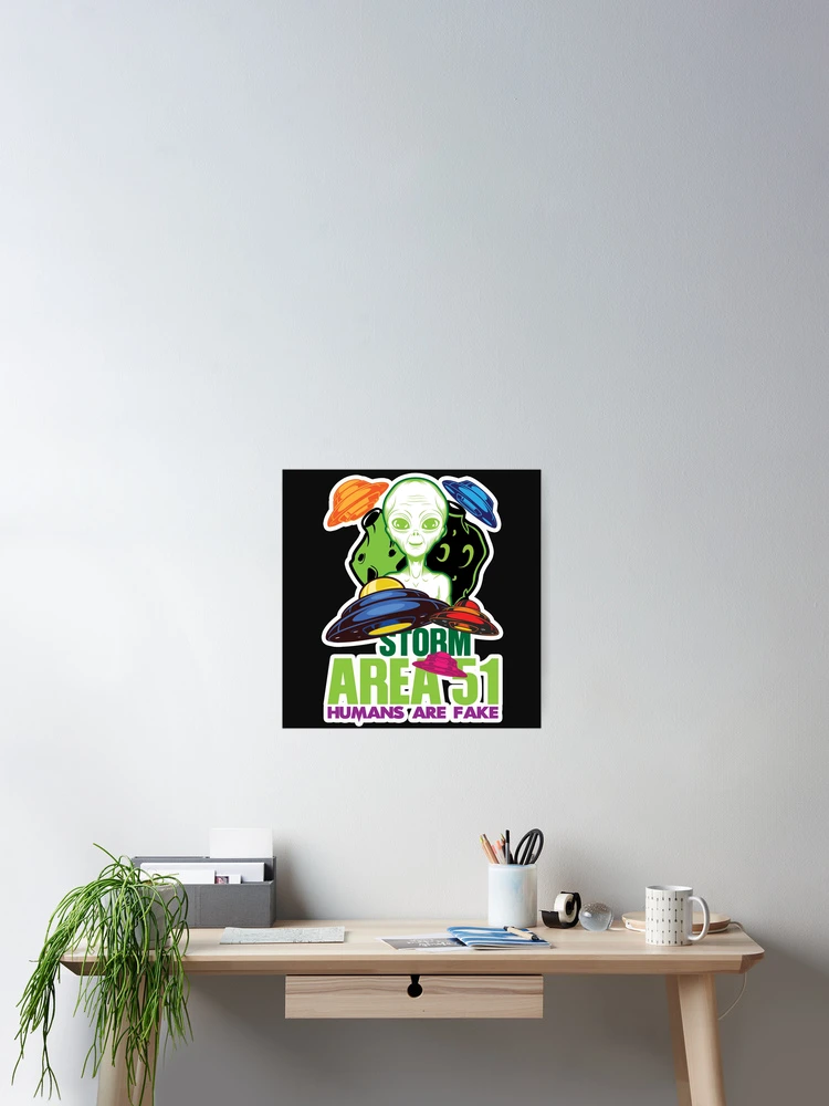 Thumbnail 2 of 3, Poster, STORM AREA 51 designed and sold by RIGHTCHUS.