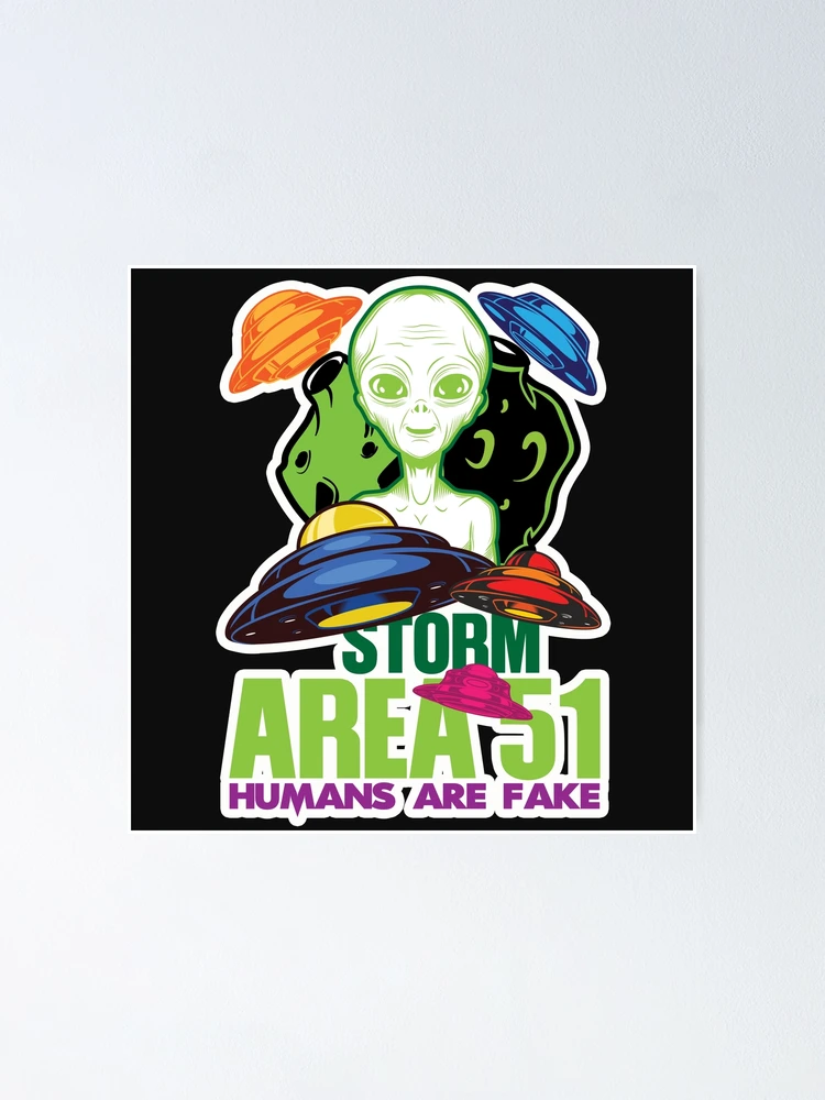 Thumbnail 1 of 3, Poster, STORM AREA 51 designed and sold by RIGHTCHUS.
