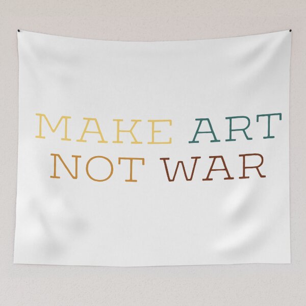 Item preview, Make art not war - type designed and sold by annaguerrawords.