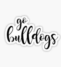 go bulldogs Sticker