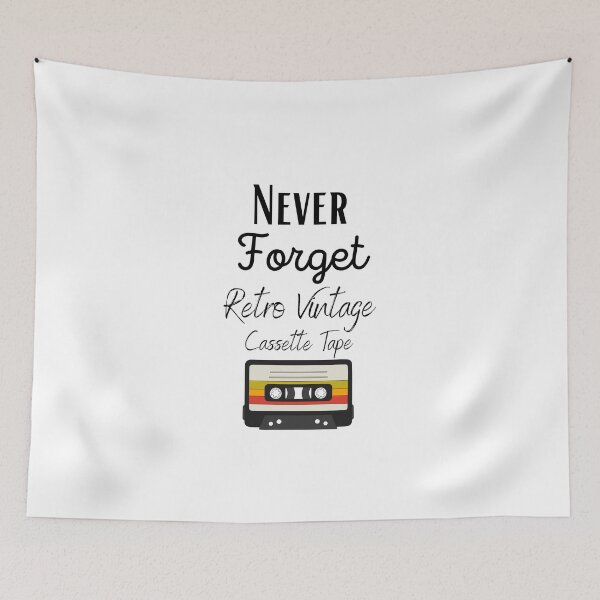 Item preview, Never Forget Retro Vintage Cassette Tape designed and sold by CreativeMansion.