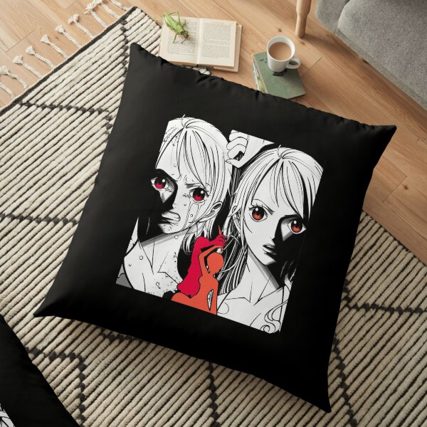 One Pece Nami Tattoo| Perfect Gift For you and friends | One Piece gift Floor Pillow