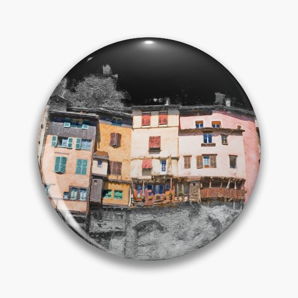 Item preview, French suspended village of Pont en Royans on cliff oil designed and sold by Grégory DUBUS.