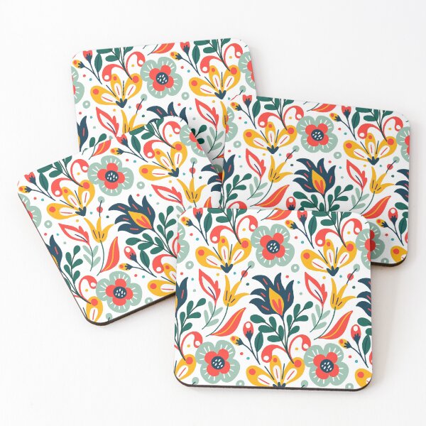 Item preview, colorful exotic leaves flowers pattern - seamless colorful exotic leaves flowers pattern designed and sold by FirstTouch.