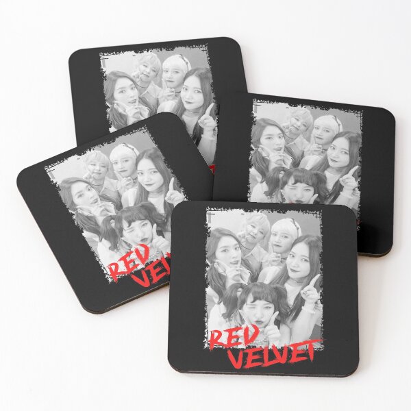Item preview, Red Velvet Kpop Group Members black and white Korean Kpop RGB Color Design designed and sold by Piosenka Art.