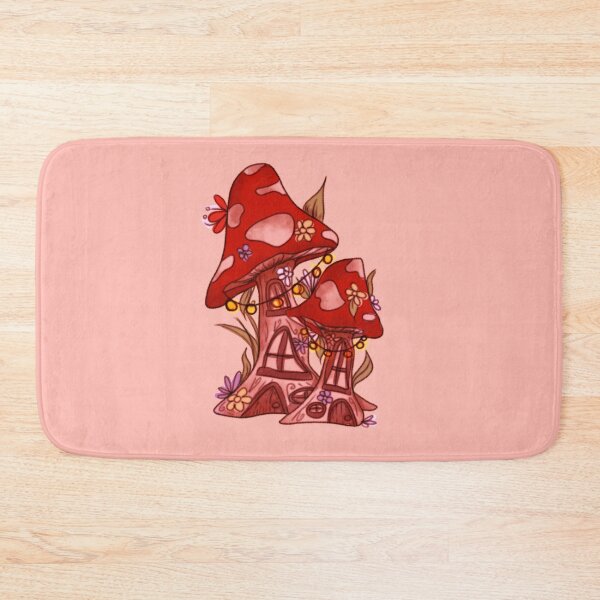 Item preview, + Twin Cottagecore Mushroom Fantasy Flower House + designed and sold by russhauna.
