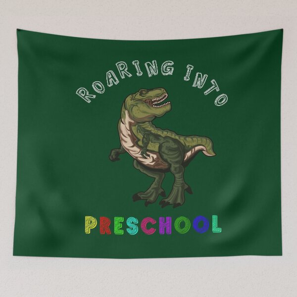 Item preview, Roaring Into Preschool Realistic Dinosaur Back to school design designed and sold by Olhado.