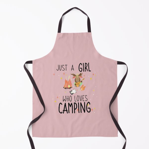 Item preview, Just A Girl Who Loves Camping | camping animals designed and sold by JooArtPrints ★★★★★.