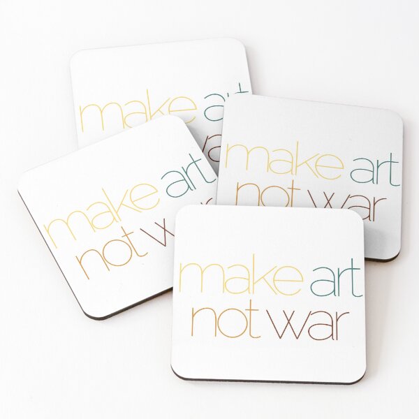Item preview, Make art not war - colorful designed and sold by annaguerrawords.