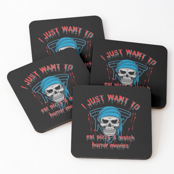 Item preview,  All I Want To Do Eat Pizza Watch Horror Movies, Just Want To Eat Pizza And Watch Horror Movies - Halloween Spirit - We Are Not Afraid designed and sold by Sun Sand & Sea Art.