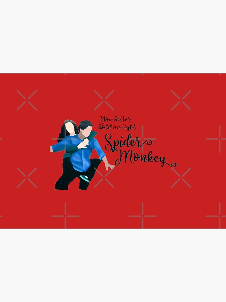 "You better hold on tight, SPIDER MONKEY , meme" Mask for Sale by