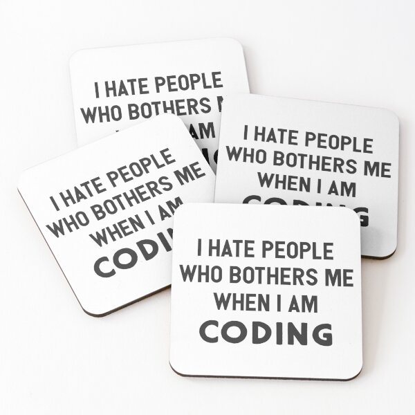 Item preview, I hate people who bothers me when I am coding. designed and sold by Westorm.