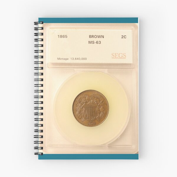 Item preview, 1865 Brown MS-63 2C SEGS Two Cent Piece designed and sold by coinsxcrochet.