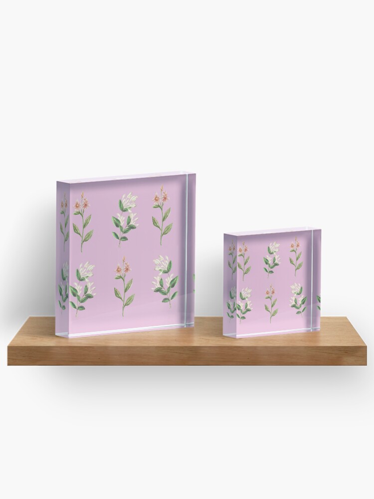 Thumbnail 3 of 5, Acrylic Block, Flower pattern designed and sold by Jnwodo.