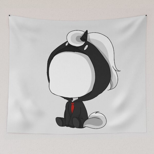 Item preview, creepypasta unicorn (slenderman) designed and sold by EveryCuteThings.