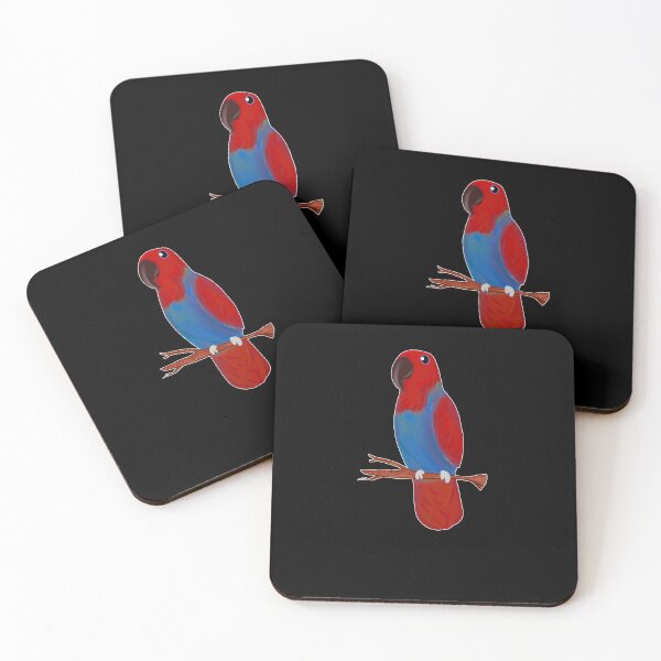 Item preview, Ekkie Love Cute red Eclectus Parrot for parrot lovers designed and sold by SusanaDesigns.