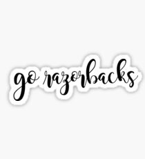 go razorbacks Sticker