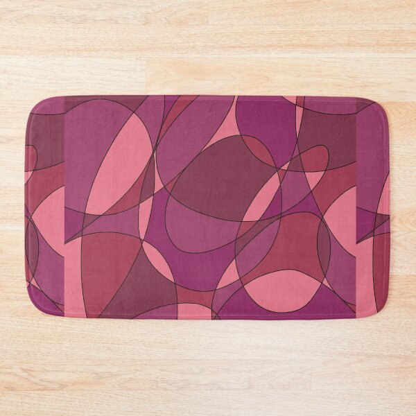 Item preview, Cranberry Berry Fuchsia Purple Abstract Art Geometric Print Painting designed and sold by hopecope.