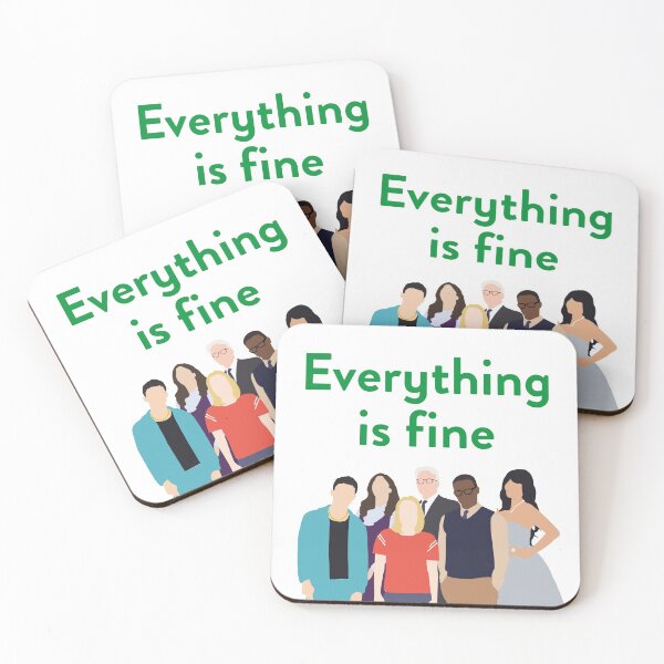Item preview, Everything is Fine - The Good Place designed and sold by fatchairprint.
