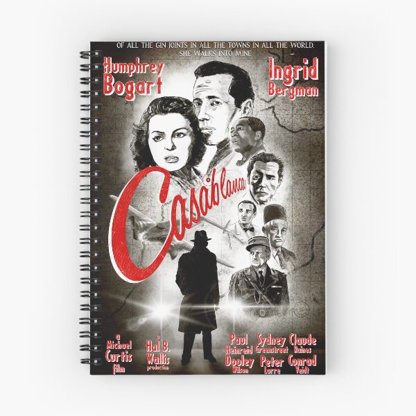 Item preview, CASABLANCA Vintage style movie poster designed and sold by CrazyPencilComx.