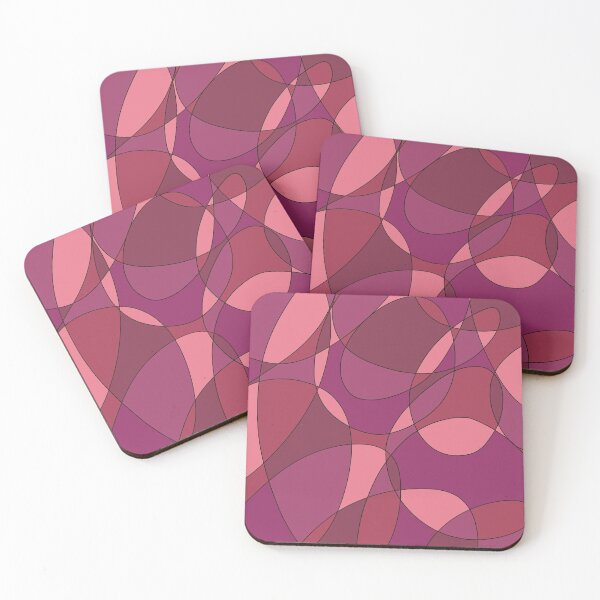 Item preview, Cranberry Berry Fuchsia Purple Abstract Art Geometric Print Painting designed and sold by hopecope.