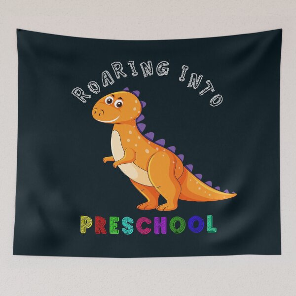 Item preview, Roaring Into Preschool Cute Orange Dinosaur with a spiky tail designed and sold by Olhado.
