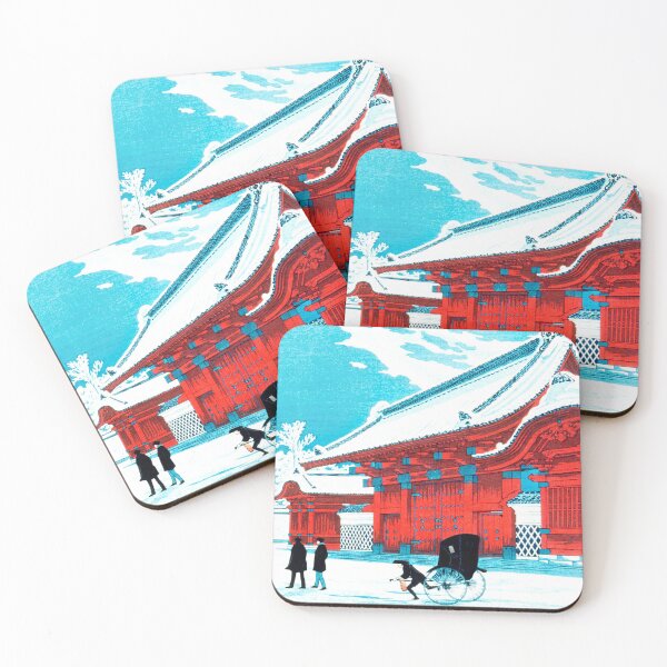 Item preview, The Red Gate of Hongo in Snow (1926) by Hiroaki Takahashi designed and sold by Japaneseartsoul.