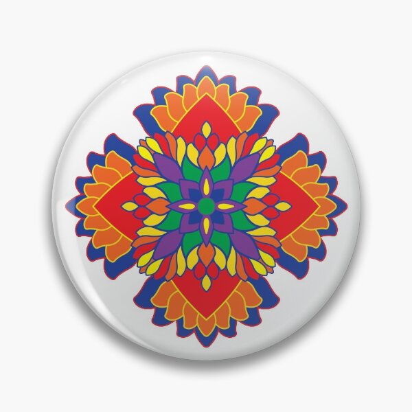 Item preview, Pride Lily Lotus Mandala designed and sold by Siren-Cedes.