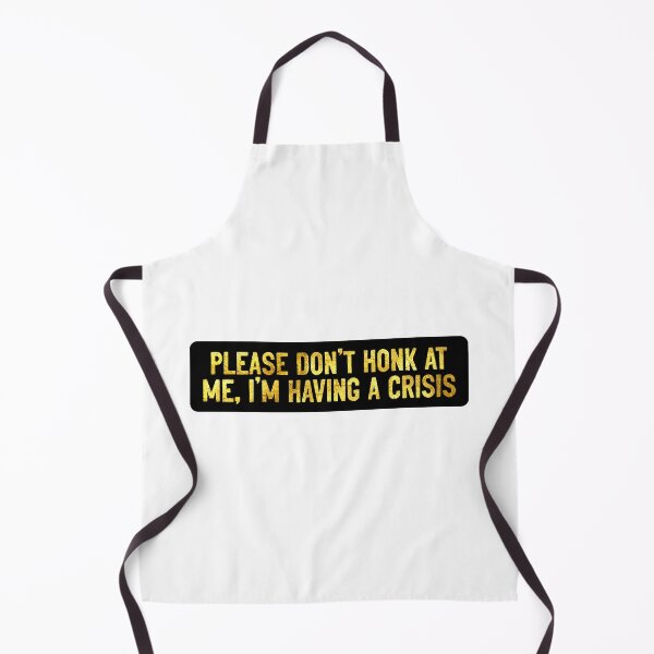 Item preview, Please Don't Honk At Me I'm Having A Crisis Funny Helmet designed and sold by Sour Soul.