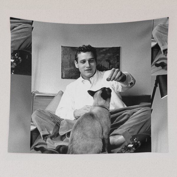 Item preview, Paul Newman & kitty designed and sold by Leafyblues.