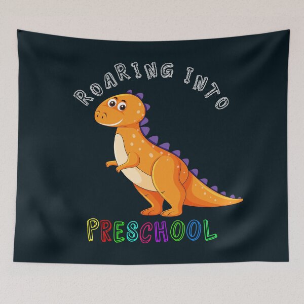 Item preview, Roaring Into Preschool Cute Orange Dinosaur with a spiky tail designed and sold by Olhado.