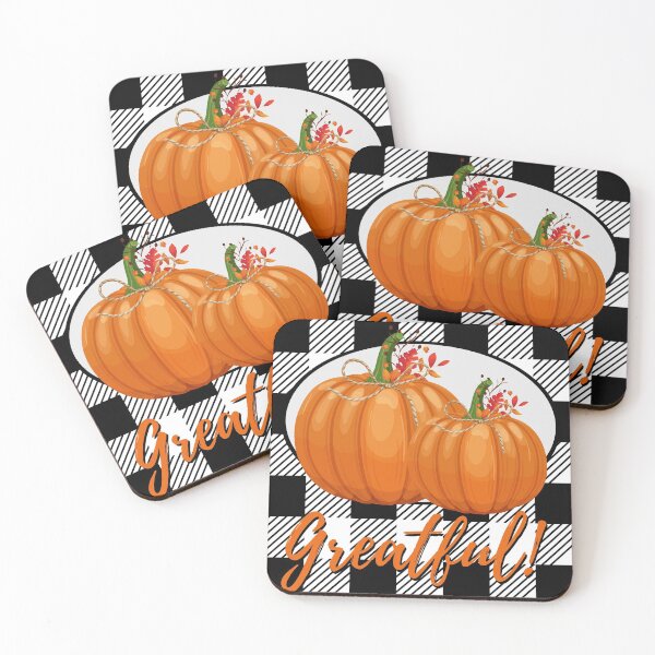 Item preview, Buffalo Check Pumpkins Fall Decor- Greatful designed and sold by Designs By YL.