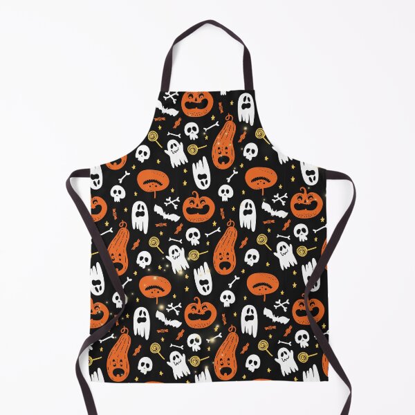 Item preview, Cute Ghosts Pumpkins Candies Bats Bones Skeletons Halloween Patterns designed and sold by JooArtPrints ★★★★★.