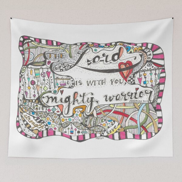 Item preview, Word Art - The Lord Is With You Mighty Warrior designed and sold by argodzines.