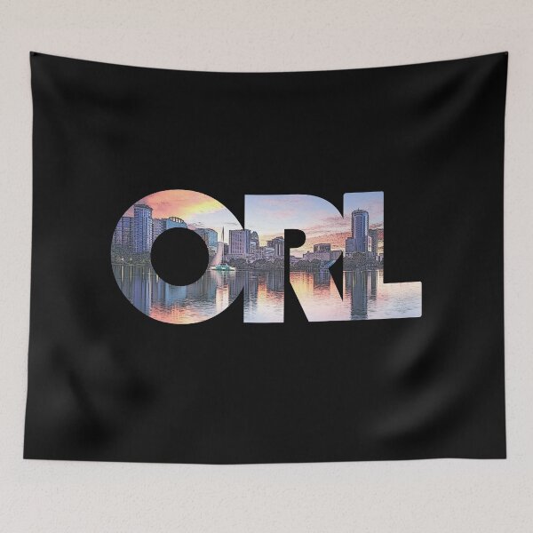 Item preview, Orlando, Florida ORL Sunset Cityscape designed and sold by CrabbyLobster.