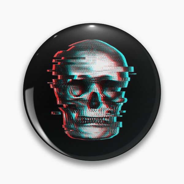Item preview, Skull with glitch effect  designed and sold by BeeMeCreative.