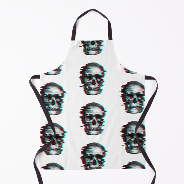 Artikelvorschau, Totenkopf mit Glitch-Effekt entworfen und verkauft von BeeMeCreative.