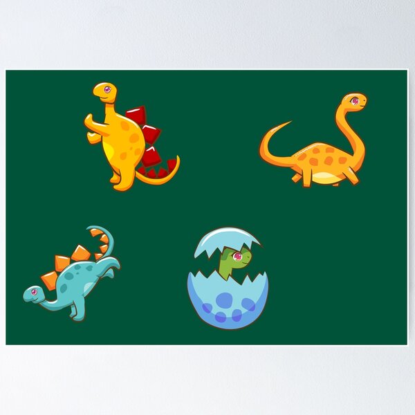 Item preview, Cute Dinosaur Sticker pack designed and sold by Olhado.