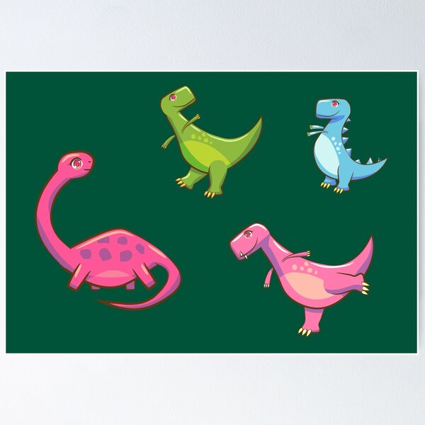 Item preview, Cute Dinosaur Sticker pack designed and sold by Olhado.
