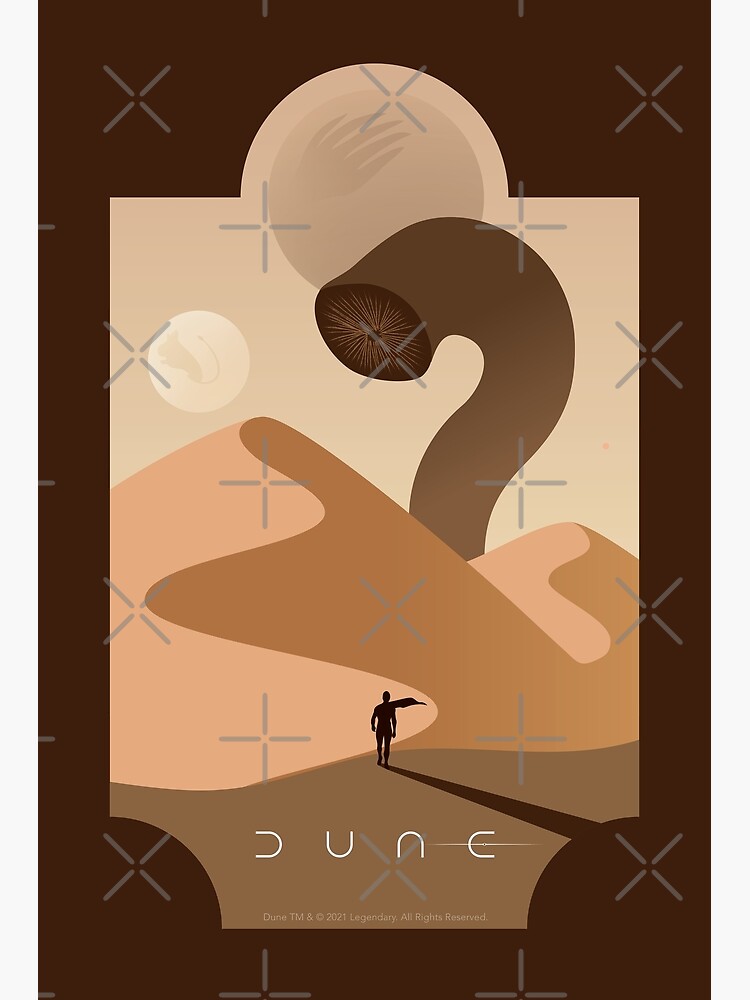 Thumbnail 2 of 2, Greeting Card, Arrakis Sandworm designed and sold by thedustyshelves.