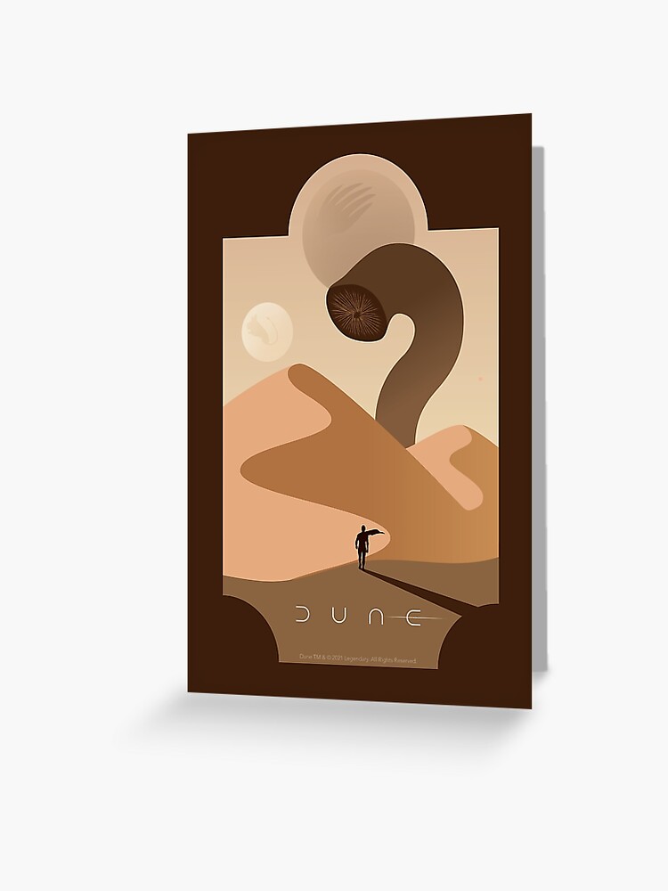 Thumbnail 1 of 2, Greeting Card, Arrakis Sandworm designed and sold by thedustyshelves.