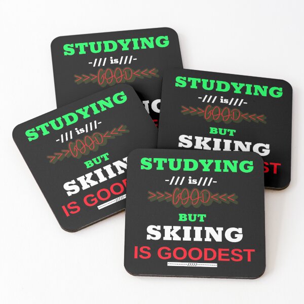 Item preview, Studying is good but skiing is goodest designed and sold by DesignedBySnip.