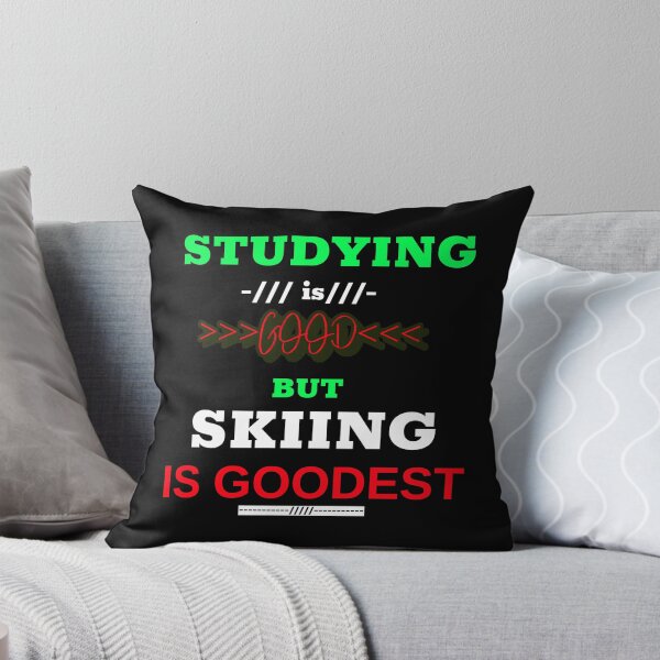Item preview, Studying is good but skiing is goodest designed and sold by DesignedBySnip.